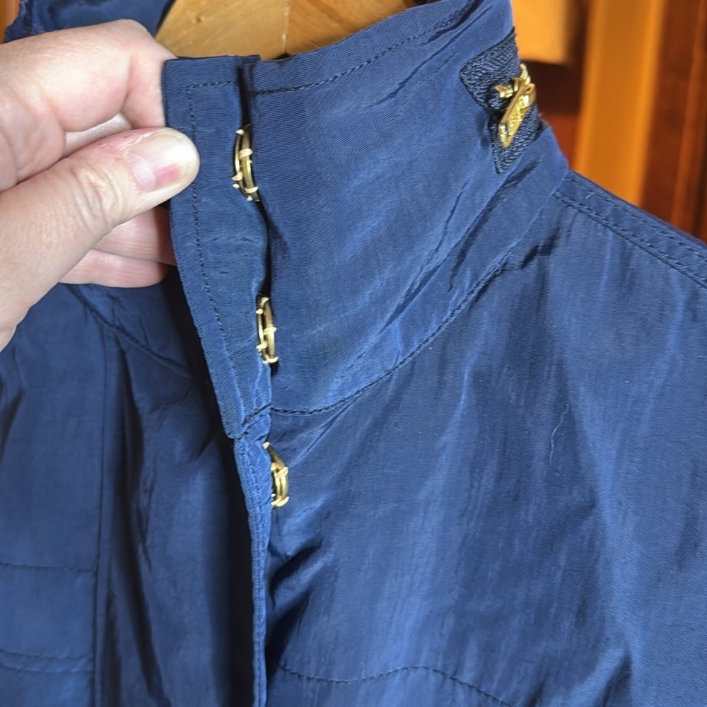 Anthro Millard Fillmore MF-13 Anorak Jacket Navy Hooded Utility Coat Size XS - Picture 7 of 16